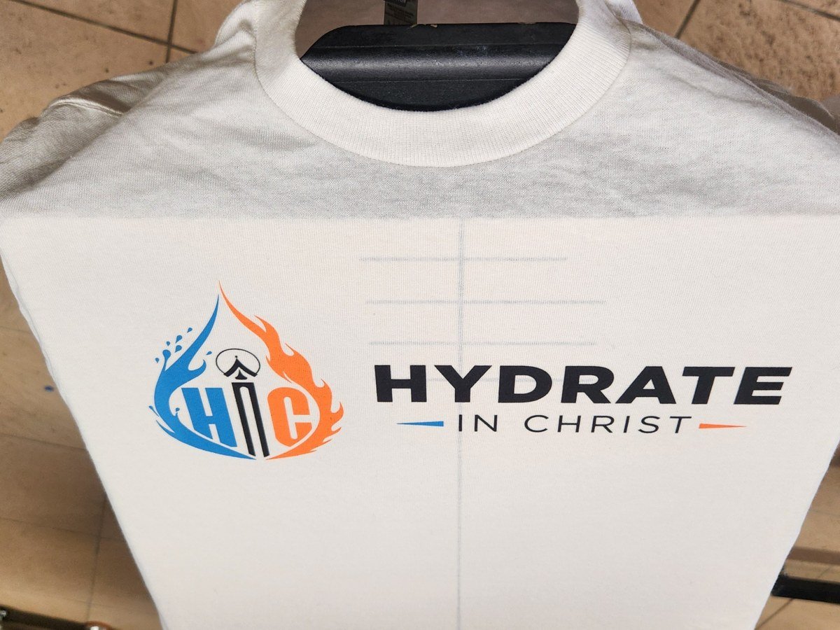 Hydrate In Christ ministry t-shirt