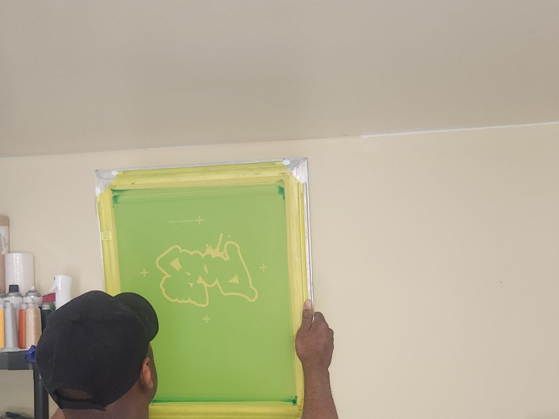 Preparing a screen for printing