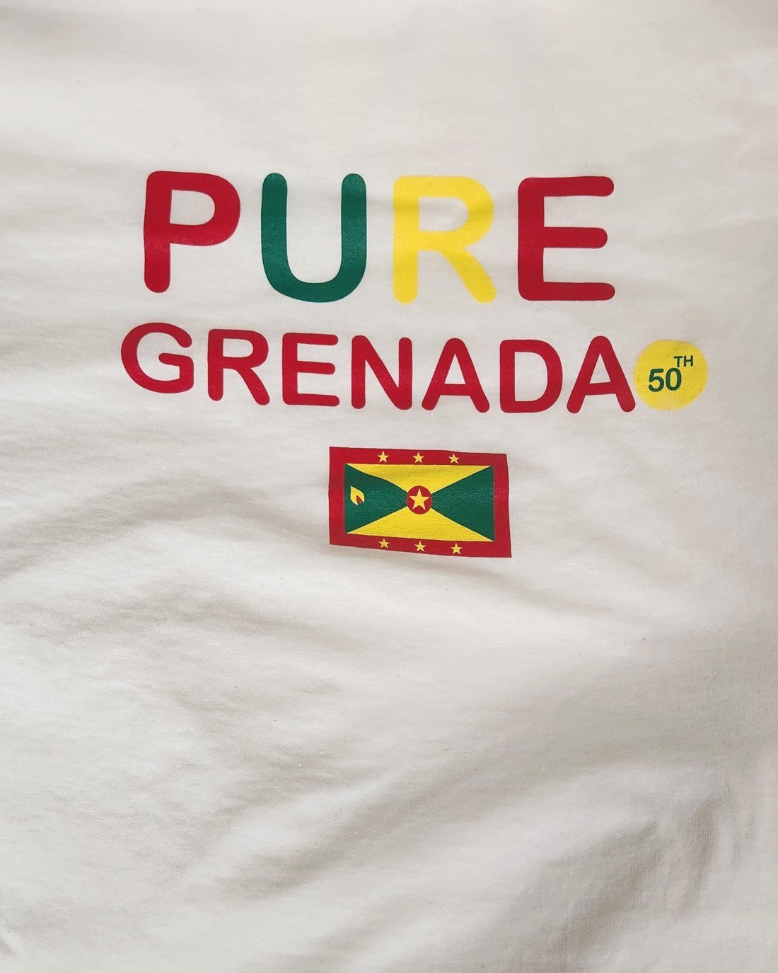 Pure Grenada 50th anniversary t-shirt